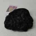 GKtineke-Curly-Wig Big-Curly-Wigs-for-White-Black-Women 20 Inch- Long-Curly-Afro-Wig-with-Bangs Synthetic-Hair-Replacement-Wigs-for- Cosplay and Daily (Natural Black)