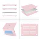 MOSISO Compatible with MacBook Air 15 inch Case 2026 2025 2024 2023 Release M4 A3241 M3 A3114 M2 A2941 Liquid Retina Display Touch ID, Protective Plastic Hard Shell Case Cover, Baby Pink