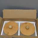 Le'raze 1 Gallon Glass Canister Set for Kitchen Counter with Airtight Bamboo Lids + Marker & Labels - of 2 Large Cookie Jars Wooden Lid, Food Storage Containers Pantry, Flour, Sugar, Pasta, Candy