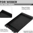 7599 Genesis II Griddle Replacement for Weber Genesis II E-310 E-335 S-335 E-610 GS4 Grill Parts Weber Genesis 2 300 600 Series LX E-340 S-340 E-640 Griddle Insert Flat Top Cooking Plates
