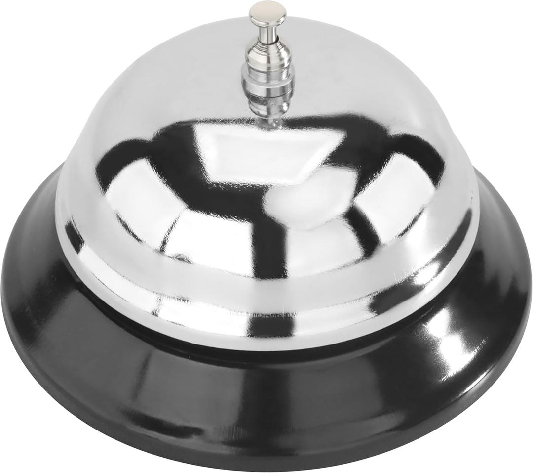 New Star Mirror Chrome Plated Table Bell 3.5-inch