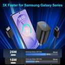 Super Fast Charger Type C, 25W USB C Wall Charger Fast Charging for Samsung Galaxy S26 Ultra/S26/S26+/S25 Ultra/S25/24 Ultra/S24/S23 Ultra/S22 Ultra with 10FT Long Android Type C Charger Cable 2Pack