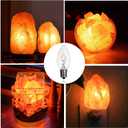 Salt Lamp Light Bulbs 15 Watt 6 Pack, Himalayan Salt Lamp Original Replacement Bulbs E12 Socket Long Lasting Incandescent Bulbs