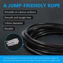 Jump Rope, HANDIO jump ropes 1/2 lb Weighted Jump Rope for Boxing, Cardio, Crossfit Workout, 8~10ft Range Adjustable Length Steel Ropes with Ball Bearings and Metal Handles, Jumpropes Suitable for Men