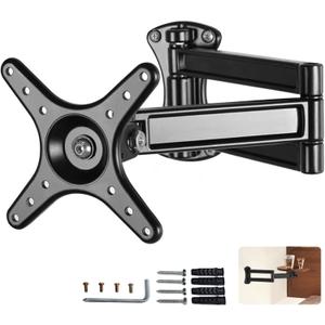 Floating Nightstand Rotatable Brackets,Small Round Side Tabl Folding Brackets,Mini Coffee Table Extensible Hinges,Bathtub Side Table Bracket,Suitable for DIY As Sofa Side Table,Over Bed Table (Medium-15.7 in-1pcs)