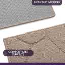 DEXI Front Door Entryway Mat Non Slip, 32x48 Washable Inside Entrance for House Floor Low Profile, Thin Entry Doormat Absorbent Dirt Trapper, Pebble Beige