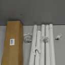 Closet Rods for Hanging Clothes, 17 to 84 Inch Heavy Duty Stepless Adjustable Closet Hanging Rod, 1.3 Inch Diameter Metal Closet Rod for Wardrobes Laundry Bedroom RV, White