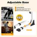 Couch Stand Assist for Elderly, Adjustable Chair Assist for Elderly Sit to Stand, Heavy-Duty Senior Lifting Devices & Standing Aids for Seniors, 400lbs Capacity, White
