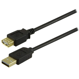 GE home electrical GE 6 ft. USB Extension Cable, Extend the Length of a USB Cable, USB-A Male to USB-A Female, for Laptop, Printers, USB Hubs, and More, Black, 34505