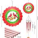 Wind Chimes with Cardinal Wind Spinner, Mom Gifts for Christmas Grandma Mom Women Birthday Retirement Teacher, 31" Windchimes Outdoor Decor Hanging Mobile for Garden Porch Patio Backyard