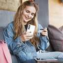 for Samsung Galaxy S25 Wallet Case with Card Holder, 2X Screen Protector Dual Layer Heavy Duty Protective Hidden Card Slot Slim Case for Galaxy S25 6.2" 2025 (White)