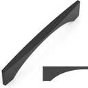 Amerdeco 10 Pack Matte Black Cabinet Pulls 5 Inch(128MM) Hole Centers Kitchen Cabinet Handles for Cabinets Cupboard Handles Drawer Pulls ZH0085