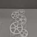 Moxweyeni Metal Movie Reel Wall Art Abstract Antique Movie Theater Decor Contemporary Decorative Wall Art Film Reel for Home Studio Decor(Colorful)