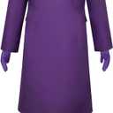 BIUTEY Mens Cosplay Costume Deluxe Purple Long Jacket Coat Shirt Vest Pants Outfit with Tie Halloween Cosplay Full Set (Large)