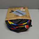 4 Way Large Cat Tunnels for Indoor Cats - 10" Diameter & 47" Long Play Tunnel Toy - Cat Tube with Play Ball & Mouse Toy - Interactive Peephole (Black)