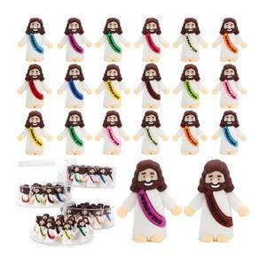 ysofun 60Pcs Mini Jesus Figurines Easter Egg Stuffers Gift,Religious Sunday School Toys