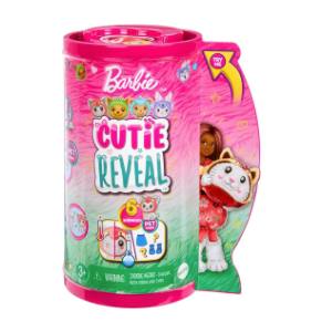Barbie Cutie Reveal Chelsea Doll & Accessories, Animal Plush Costume & 6 Surprises Including Color Change, Kitten as Red Panda