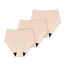 AIRCUTE Washable Urine Absorbency Incontinence Underwear for Women Bladder Leak Proof Cotton Panties 60ML 2 Pack(Beige, X-Large)