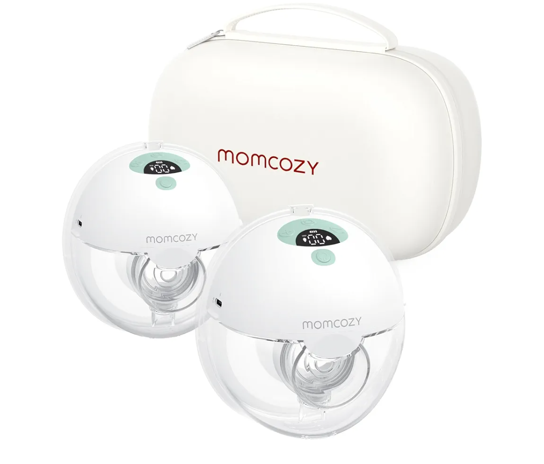 Momcozy Breast Pump Hands Free, All-Day Comfort, No Strings Attached- 24mm, 2 Pack