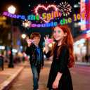 28 Packs Party Favors Valentines Day Gifts for Kids Classroom Transformable Fidget Spinners Chains with 28 Cards, Stress Relief Sensory Toys, Fingertip Gyros with Greeting Cards