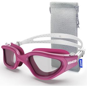 OMID Swim Goggles, P2 Lite Comfortable Anti-Fog Swimming Goggles for Men Women Adults Youth