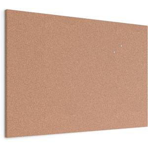U Brands Cork Canvas Bulletin Board, 36" x 24" Inches, Frameless