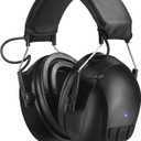 Gel Ear Pads Bluetooth 5.4 Hearing Protection Headphones, 30dB Noise Cancelling Headphones, 1200mAh Rechargeable Safety Earmuffs Bluetooth Ear Protection for Mowing