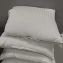 Ashler Home Deco Synthetic Down Pillow Inserts, 20x20 Down Alternative Throw Pillows Insert Sleeping Pillows with 100% Cotton Cover Decorative Pillow Stuffer for Sofa, Couch Bed(Set of 4, White)