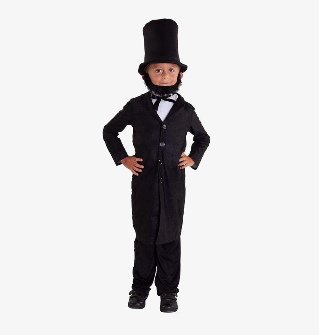 Morph Abraham Lincoln Costume, Abraham Lincoln Costumes for Kids, Boys Halloween Costume, Halloween Costumes Medium