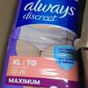 Always Discreet Adult Incontinence Underwear for Women and Postpartum Underwear, XL, Up to 100% Bladder Leak Protection, 64 Count (Packaging May Vary)