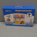 Kids Tool Set with Electric Drill, 46 Pcs Wooden Toddler Play Tools Set with Tool Box, Montessori STEM Educational Construction Building Toy for 3 4 5 6 Year Old Boys Girls Birthday Gifts