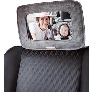 GoldBug Soft Sided Rear & Forward Facing Safety Mirror for Baby & Toddler - Shatter Resistant - Jumbo Baby Car Mirror