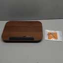 Book Stand for Reading, Adjustable Book Holder with 360 Rotating Bases, Foldable Designs, and Elastic Clips, Multifunctional Display Stand for Recipe, Cookbooks, Magazines, Tablets, Laptops (Dark Wood)