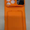 SSLOTSCASE for iPhone 17 Pro Max Case with Card Holder & Camera Stand & Kickstand & Slide Camera Lens Cover & Wallet, Military-Grade Heavy Duty Phone Case Cover for iPhone 17 Pro Max 6.9'', Orange