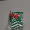 Holiday Hero Christmas Knee-High Socks, one pair, fits size 4-10, Sexy Stockings, Holiday Socks, Christmas Socks (Large, Black & Green Stripes)