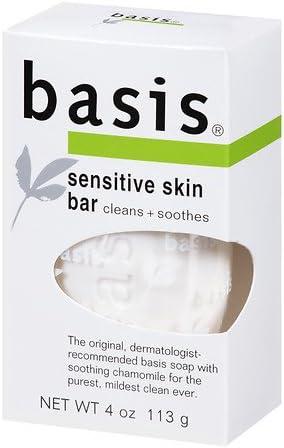 Basis Sensitive Skin Cleansing Bar - 4 oz, Bundle