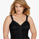 Exquisite Form 5107530 FULLY Slimming Wireless Back & Posture Support Longline Bra with Front Closure, Size L-XL