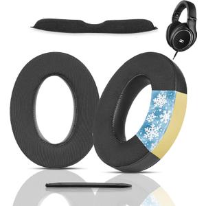 HD598 Headset Earpads Compatible with Sennheiser HD599 HD598 HD598CS HD598SE HD595 HD569 HD559 HD560 S HD558 HD555 HD518 HD515 Game One PC360 PC373D Headset(Cooling Gel and Memory Foam Ear Cushions)