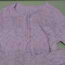 FAIRY SEASON Women's Cropped Cardigan Sweater Bell Long Sleeve 2026 Fall Lightweight Crochet Button Down Casual Elegant Knit Bolero Shrugs for Dresses, Small