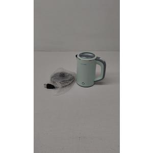 Small Electric Kettle Stainless Steel, 0.8L Portable Tea Kettle Auto Shut-off, Low Power Hot Water Kettle for Camping, Travel, Office and More (Green)