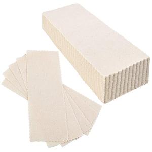 Maitys 100 Pieces Body and Facial Muslin Strips for Hair Removal Natural Muslin Epilating Strips 2.8 x 7.9 Inches Large Bulk for Women and Men