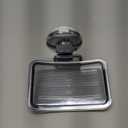 LEVERLOC Chrome Suction Cup Soap Dish Holder for Shower Wall Drill-Free Rustproof Waterproof Wall Mount Strong Suction Removable Bar Soap Sponge Holder for Bathroom Bathtub Kitchen