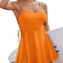 Amazon.com: AI'MAGE Tankini Swimsuits for Women High Waisted Tummy Control Bathing Suits 2 Piece Swim Dress with Skirt Orange : Clothing, Shoes & Jewelry, M 