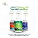 True Moringa Plus+ Focus Support Supplement 10:1 Extract | 20,000mg of Organic Moringa, Reishi, Cordyceps, Lions Mane, Ashwagandha, Bacopa Monnieri | Memory & Brain Health for Adults (150 Capsules)