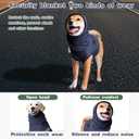 Dog Anxiety Shirt, Dogs Jacket for Thunder, Anxiety Vest for Dogs, Anxietys Calming Vest Jacket for Boy Pet Body and Ear(Navy Blue, XL)