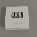 Health Smart Ring for Men Women, Fitness Tracker with Heart Rate/Blood Pressure/Blood Oxygen Monitor,Sleep Tracker,Pedometer, IP68 Waterproof Ring for iPhone&Android, No Subscription (Pink, Size8）