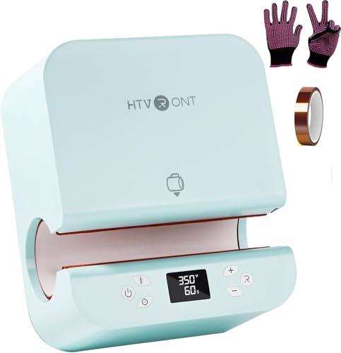 HTVRONT Auto Tumbler Heat Press Machine - Mug Heat Press Heat Up Fast & Even, Professional Tumbler Press High-Security for 2.95-3.18inch Sublimation Tumblers, Cups, Glasses and Mugs (Blue)