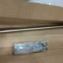 Ivilon Drapery Window Curtain Rod - End Cap Style Design 1 Inch Pole. 28 to 48 Inch Color Warm Gold