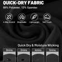 Moozava Mens Compression Pants Running Leggings Spandex Gym Workout Tights Athletic Sport Base Layer Cycling Football Soccer (Black, L)