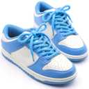YJRVFINE Thick Round Rope Shoelaces: 51" Sky Blue Chunky Sneaker Shoe Laces